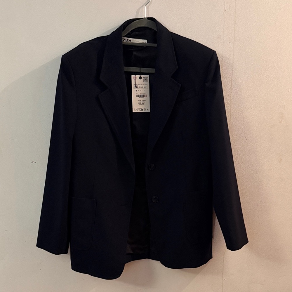 Zara Men's Midnight Blue Blazer